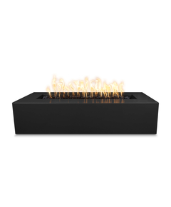 The Outdoor Plus Regal Rectangular Powder Coated Metal Fire Pit