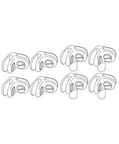 Firegear Corner Bracket Set of 8 for Windshields | GWS-BRACKET-S