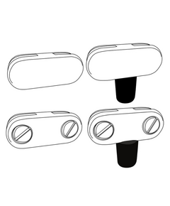 Firegear Center Connector Bracket Set of 4 for Windshields | GWS-STRAIGHTBRKT