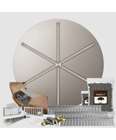 Firegear 39" to 42" SRW/Paver Kits Round Spur Flat Match Throw Ignition Stainless Steel Series | FPB