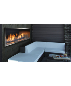 Barbara Jean Collection 72" See-Through Linear Outdoor Fireplace OFP7972S2