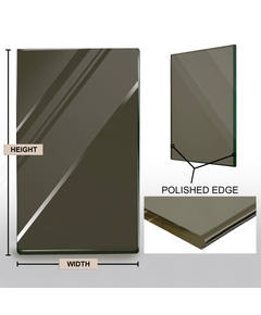 Replacement Bronze Tempered Fireplace Glass Doors