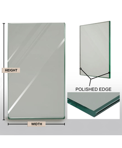 Replacement Clear Tempered Fireplace Glass Doors