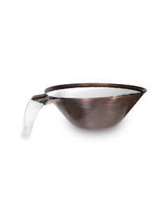 31" Remi Hammered Copper Round Water Bowl