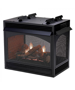 White Mountain Hearth Vail 36" Premium Peninsula Ventless Traditional Gas Fireplace - VFP36PP32Ex