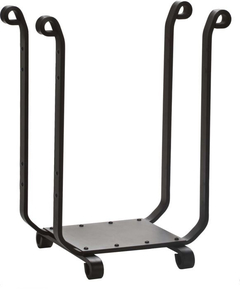 Dagan Log Rack Black Wrought Iron 13 1/4" Wide x 22" High 5809