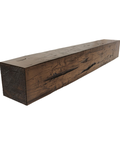 84 Inc Aged Faux Wood Fireplace Mantel Shelf