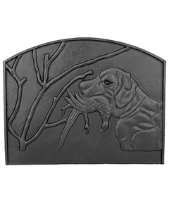 Dagan Hunting Dog Fireback Black Cast Iron 15" High x 19" Wide FB-DOG
