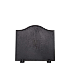 Dagan Small Plain Fireback Black Cast Iron 16" High x 17 1/2" Wide FB-P