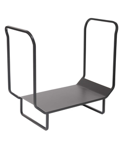 Dagan Log Rack Black Steel 12" Wide x 22 3/4" High LC36