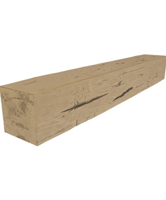 84 Inch Natural Pine Faux Wood Fireplace Mantel Shelf