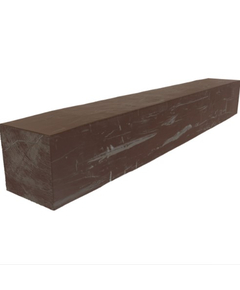 60 Inch Aged Pecan Faux Wood Fireplace Mantel Shelf