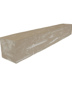 60 Inch White Washed Faux Wood Fireplace Mantel Shelf
