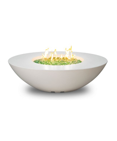 American Fyre Designs 60” Calais Oval Fire Table Chat Height FyreStarter Bluetooth | 759-11-H4C