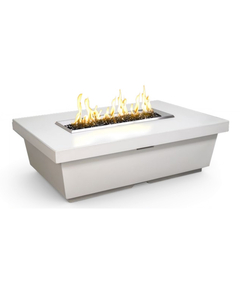 American Fyre Designs 52” Contempo Rectangle Fire Table Chat Height Manual Flame Sensing | 783-11-M4C