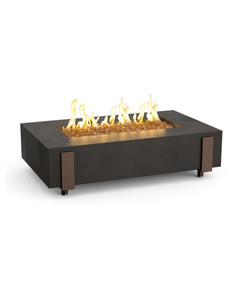 American Fyre Designs 60” Iron Saddle Fire Table Chat Height Manual Flame Sensing | 580-11-M7C