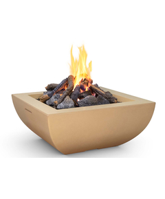 American Fyre Designs 36" Bordeaux Square Fire Bowl FyreStarter Bluetooth | 430-11-H6C
