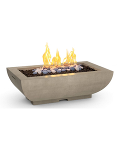 American Fyre Designs 50" Bordeaux Rectangle Fire Bowl FyreStarter Bluetooth | 435-11-H4C