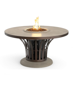 American Fyre Designs 54” Fiesta Fire Table Dining Height Manual Flame Sensing | 775-11-M2C