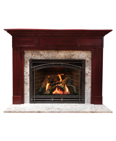 Lexington Fireplace Mantel Surround Shown here in Cherry with Cordovan finish