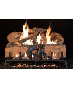 Real Fyre Charred Angel Split Oak Log Set With G31 Burner