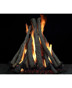 Hargrove Everest Mid Stack Vented Gas Log Set with Burner Kit