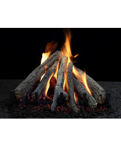 Hargrove Pinnacle Series Short Sierra Stack Vented Gas Log Set with Burner Kit
