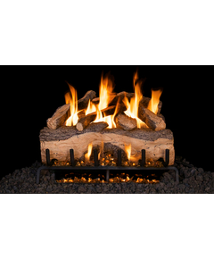 Real Fyre Mountain Crest Split Oak Vented Gas Log Set with G31 Burner Kitre Mountain Crest Oak Vented Gas Log Set with G31 Burner KitFyre Mountain Crest Oak Vented Gas Log Set With G52 Burner