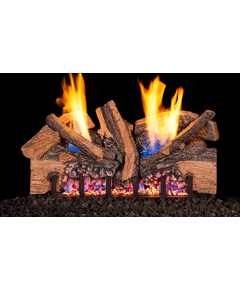 Real Fyre Foothill Split Oak Vent Free Gas Logs with G19A Burner System