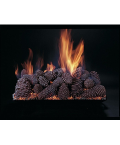 Pine Cones Vented Gas Log Set on CS Burner