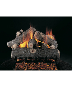 Prestige Oak Vented Gas Log Set On FX Burner
