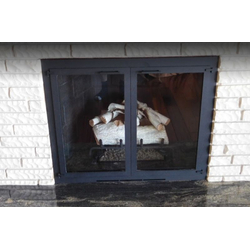 Cascade Air Sealed Masonry Fireplace Door In Text