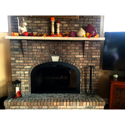 Customer installed Cascade Bar ArchedIron Fireplac