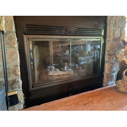 Natural Iron Marco Fireplace Door
