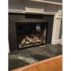 Stiletto Masonry Wood Burning Fireplace Doors Side