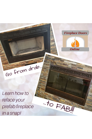 Take your prefab fireplace from drab to fab in a snap!