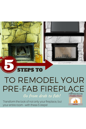 How to remodel your pre-fab fireplace in 5 steps!
