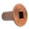 Antique Copper Escutcheon With 1/2 Inch Valve Thread (FP.GV.AC)