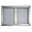 36" Vesper Stainless Steel Mesh Cabinet Style Doors