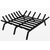 38 Inch Square Carbon Steel Fire Pit Grate