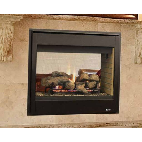 40 Inch See Through Radiant B-Vent Fireplace