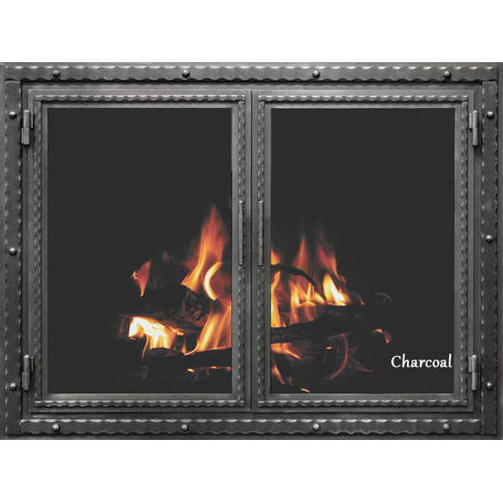 Charcoal Finish Denali Fireplace Door
