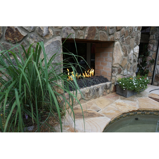 HPC 46 Inch Hi/Lo Linear Fireplace Burner Electronic Ignition with Smart App