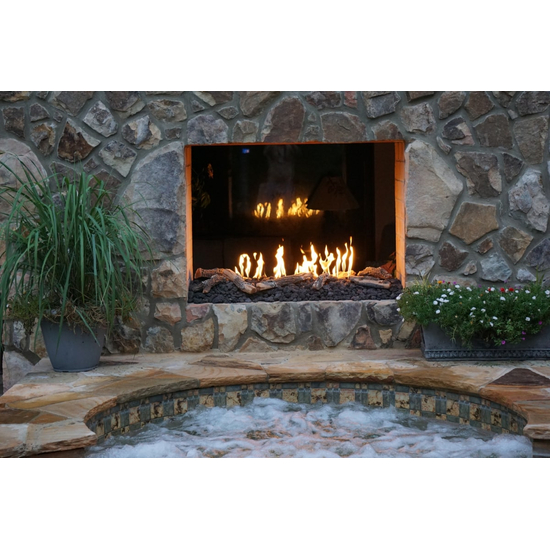 HPC 82 Inch On/Off Linear Fireplace Burner Electronic Ignition
