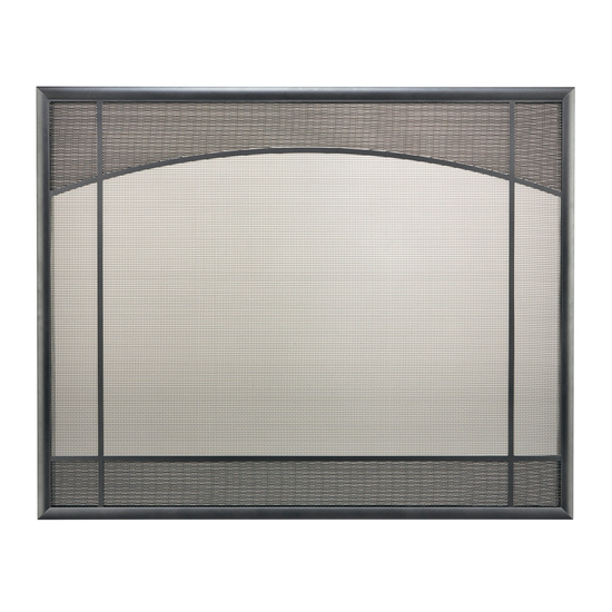Basic Design Direct Vent Screen With Window Pane in Classic Bronze