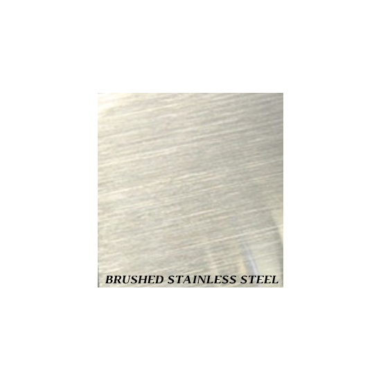 Brushed Stainless Steel finish for fireplace doors