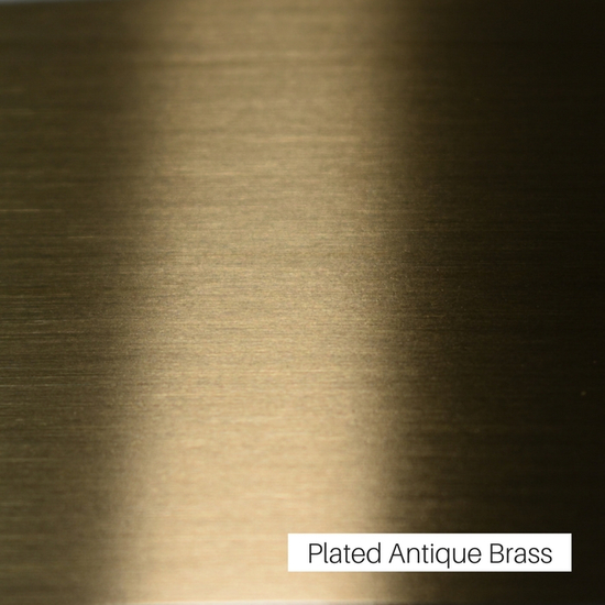 Plated Antique Brass Finish
