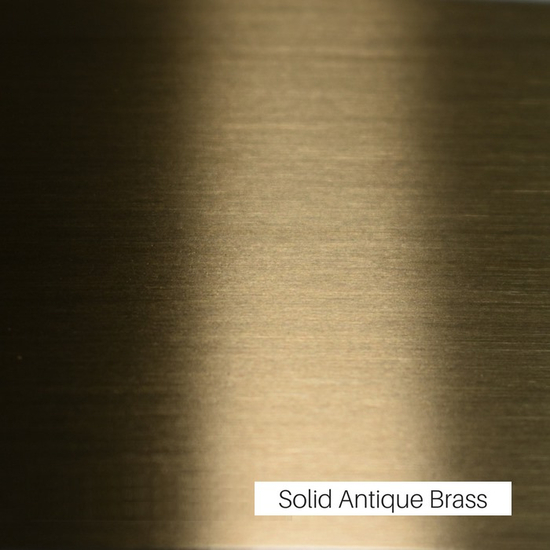 Solid Antique Brass Finish