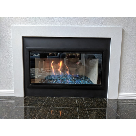 Customer install - Brookfield Zero Clearance Fireplace Door 4 sided overlap fit