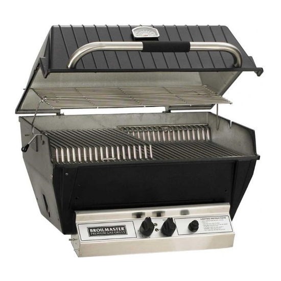 Broilmaster P4X Premium Gas Grill With Charmaster Briquets